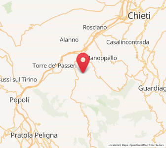 Map of Abbateggio, Abruzzo