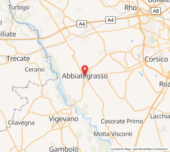 Map of Abbiategrasso, Lombardy