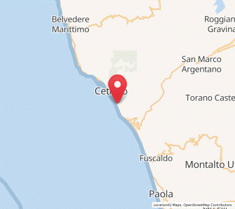 Map of Acquappesa, Calabria