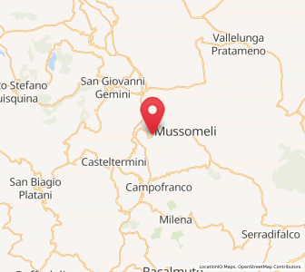 Map of Acquaviva Platani, Sicily