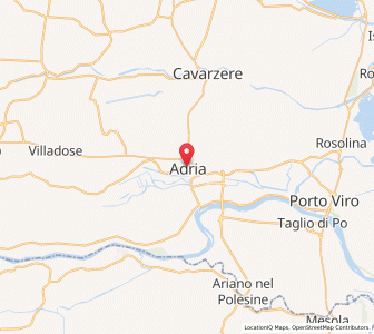 Map of Adria, Veneto