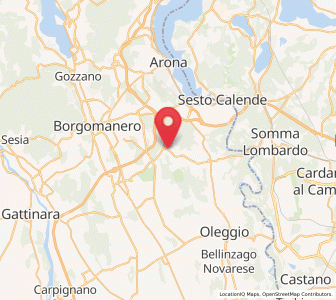 Map of Agrate Conturbia, Piedmont