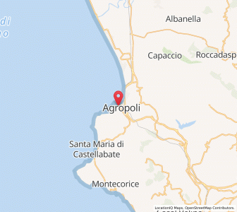 Map of Agropoli, Campania