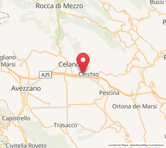 Map of Aielli Stazione, Abruzzo