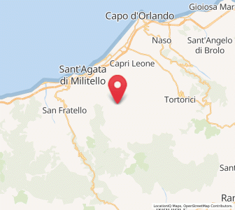 Map of Alcara Li Fusi, Sicily