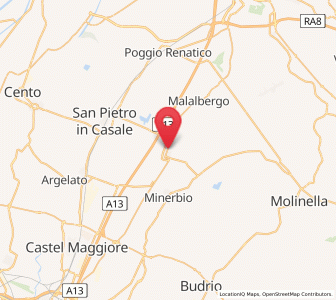 Map of Altedo, Emilia-Romagna