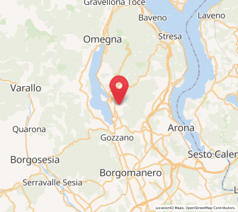 Map of Ameno, Piedmont