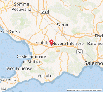 Map of Angri, Campania