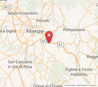 Map of Antella, Tuscany
