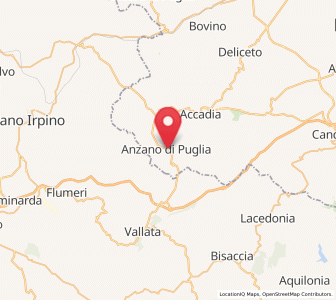 Map of Anzano di Puglia, Apulia