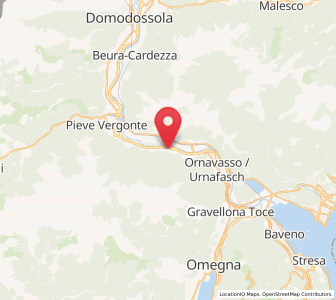 Map of Anzola d'Ossola, Piedmont