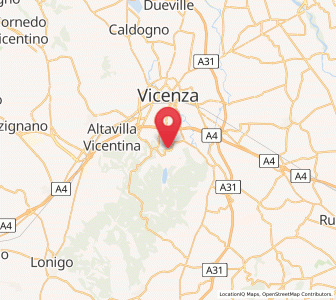 Map of Arcugnano-Torri, Veneto
