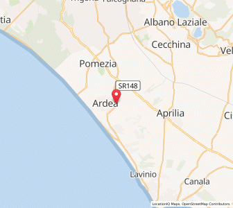Map of Ardea, Lazio