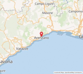 Map of Arenzano, Liguria
