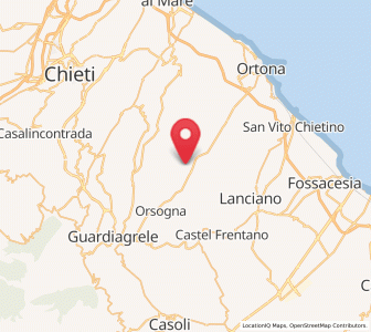 Map of Arielli, Abruzzo