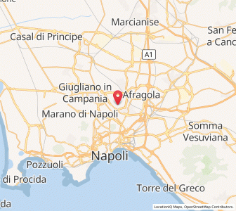 Map of Arzano, Campania