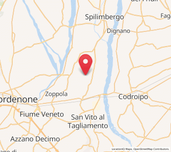 Map of Arzene, Friuli Venezia Giulia