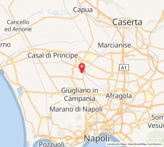 Map of Aversa, Campania