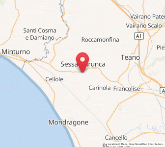 Map of Avezzano-Sorbello, Campania