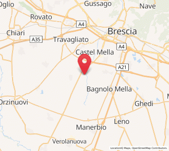 Map of Azzano Mella, Lombardy