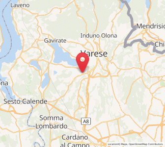 Map of Azzate, Lombardy