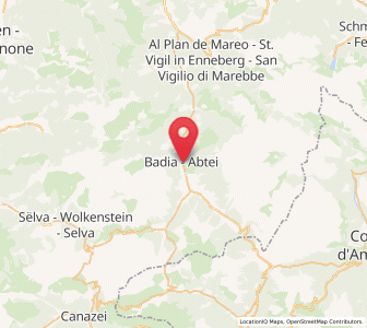 Map of Badia, Trentino-Alto Adige