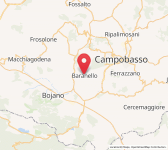 Map of Baranello, Molise