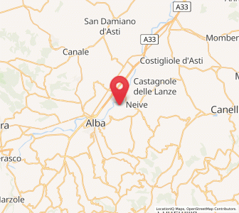 Map of Barbaresco, Piedmont