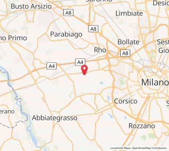 Map of Bareggio, Lombardy