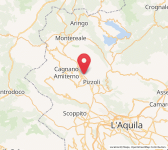 Map of Barete, Abruzzo