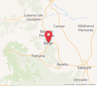 Map of Barge, Piedmont