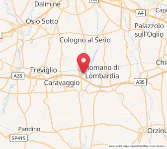 Map of Bariano, Lombardy