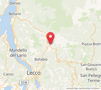 Map of Barzio, Lombardy