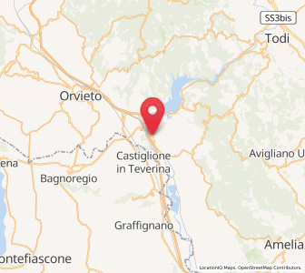 Map of Baschi, Umbria
