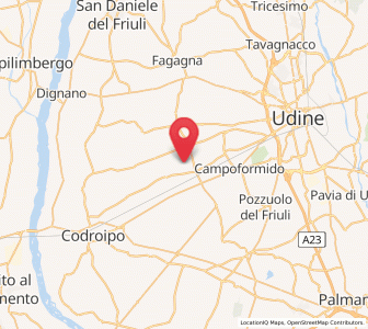 Map of Basiliano-Vissandone, Friuli Venezia Giulia