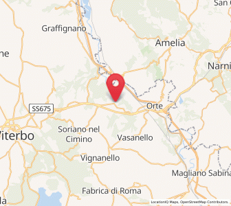 Map of Bassano in Teverina, Lazio