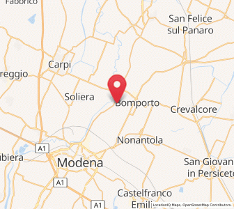 Map of Bastiglia, Emilia-Romagna