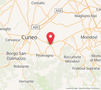 Map of Beinette, Piedmont
