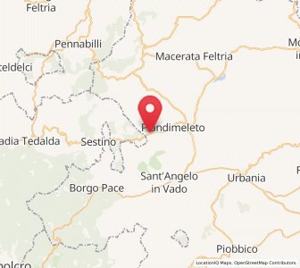 Map of Belforte, The Marches