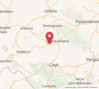 Map of Bellaria-Pole-Petriccio, The Marches