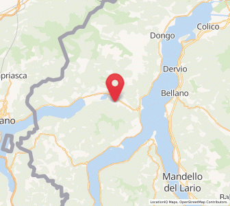 Map of Bene Lario, Lombardy