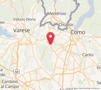 Map of Beregazzo, Lombardy
