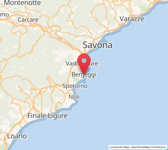 Map of Bergeggi, Liguria