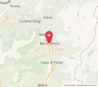 Map of Berzo, Lombardy