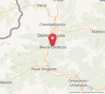 Map of Beura, Piedmont