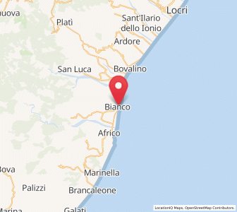 Map of Bianco, Calabria