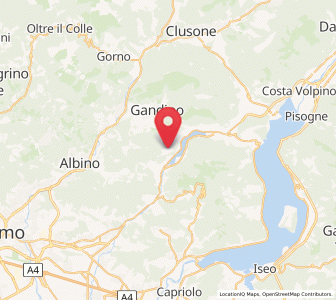 Map of Bianzano, Lombardy