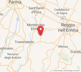Map of Bibbiano, Emilia-Romagna