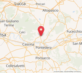 Map of Bientina, Tuscany
