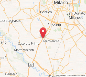 Map of Binasco, Lombardy